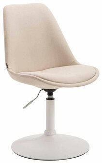 4-delige set stoelen Miverack W Stof, Creme