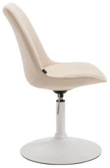 4-delige set stoelen Miverack W Stof, Creme