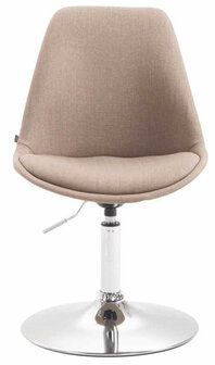 4-delige set stoelen Miverack C stof, Taupe