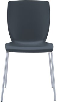 2-delige set stoelen Moi, Zwart