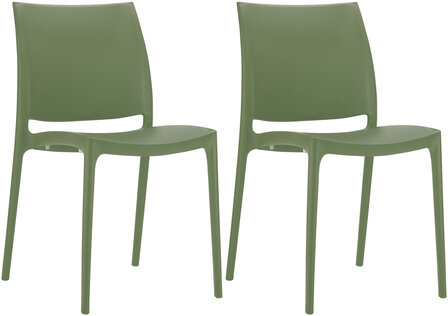 2-delige set stoelen Miai, 