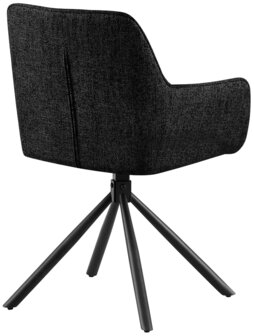 Stoel Toptin Stof, Zwart