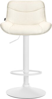 Barkruk Venoro Stof wit, Creme