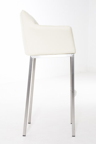 Barkruk Damaso Kunstleer Creme,Metaal