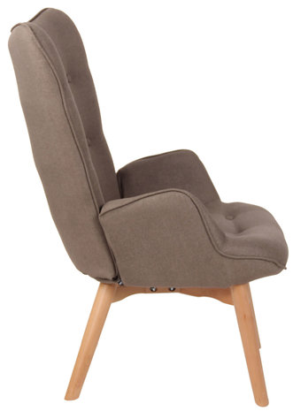 Lounger Darhum stof Taupe