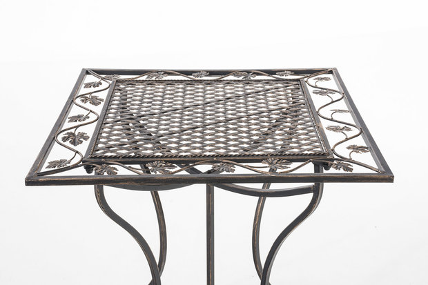 IJzeren tafel Iseni 60 x 60 cm bronze, 