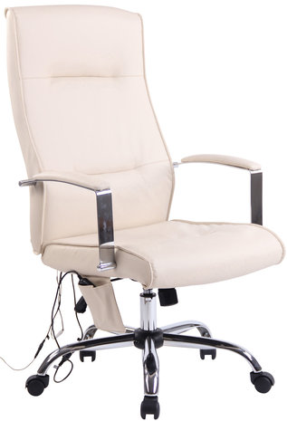 weigeren Specimen vaardigheid Partlond bureaustoel met massagefunctie Creme,Kunstleder