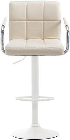 Barkruk Leca V2 Kunstleer Creme,Wit