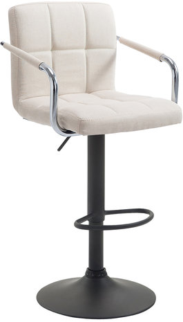 Barkruk Leca V2 Stof beige,Zwart