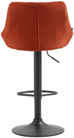 Barkruk Lozia Stof oranje,zwart, Oranje