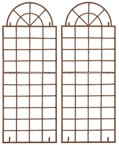 Set van 2 Vavi trellis antiek bruin, Bruin
