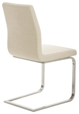 Set van 2 eetkamerstoelen Bolfert Stof Creme