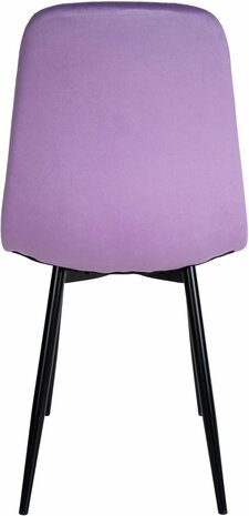 Set van 4 Nepiar eetkamerstoelen purper,Fluweel, Paars