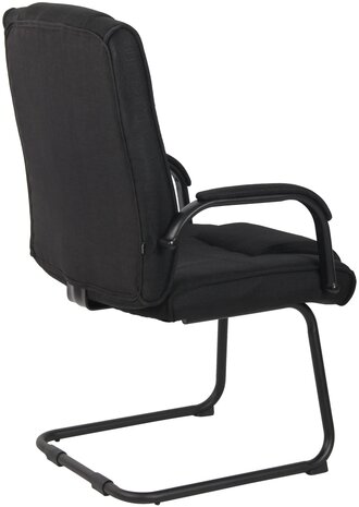 2-delige set stoelen Itteli Stof, Zwart