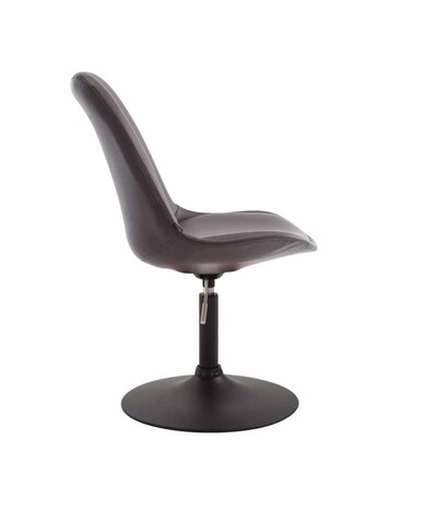 4-delige set eetkamerstoelen Miverack B kunstleer, Bruin