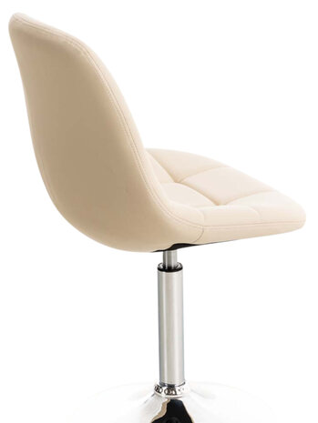 2-delige set stoelen Imel kunstleer, Creme