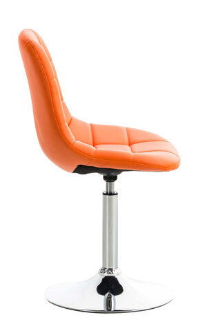 2-delige set stoelen Imel kunstleer, Oranje