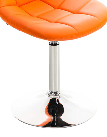 2-delige set stoelen Imel kunstleer, Oranje