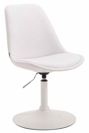 4-delige set eetkamerstoelen Miverack W kunstleer, Wit