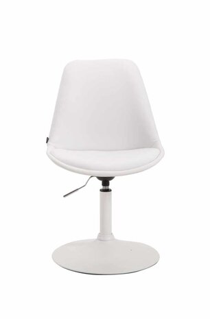 4-delige set eetkamerstoelen Miverack W kunstleer, Wit