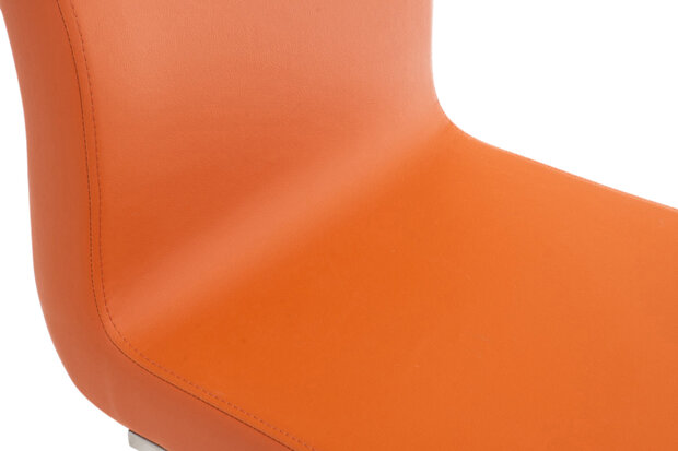 2-delige set eetkamerstoelen Bolfert, Oranje