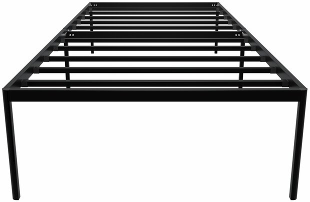 Metalen bed Himlan 200x100x41 cm, Zwart