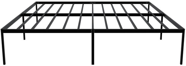 Metalen bed Himlan 200x180x41 cm, Zwart