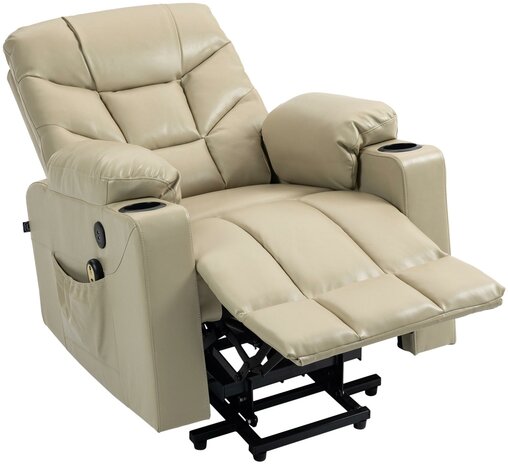 Fauteuil Endovar Kunstleer, Creme