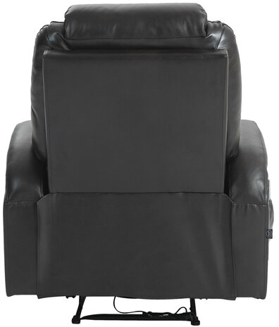 Fauteuil Hiplir met massagefunctie kunstleer, Bruin