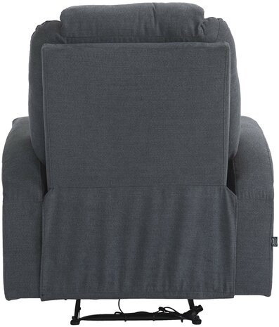 Fauteuil Hiplir met massagefunctie Stof, Grijs