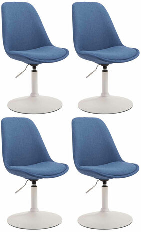 4-delige set stoelen Miverack W Stof, Blauw