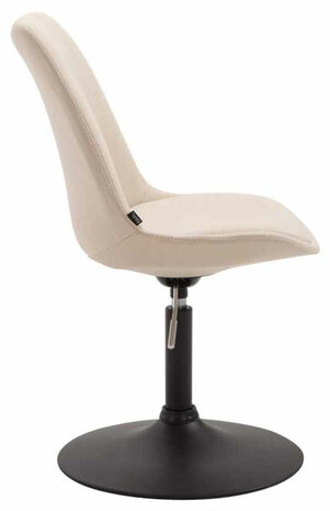 4-delige set stoelen Miverack B Stof, Creme