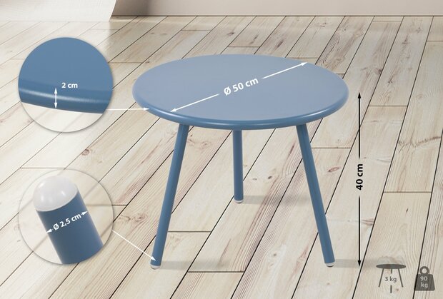 Salontafel Baree, Blauw