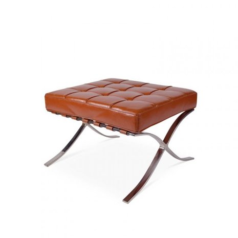 Barcelona Hocker Cognac