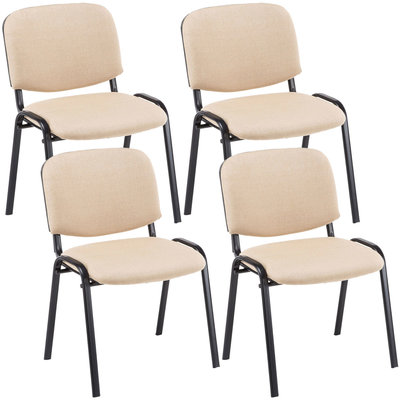 Set van 4 bezoekersstoelen Kin Creme