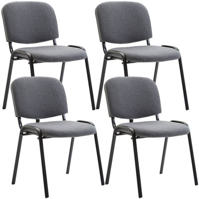 Set van 4 bezoekersstoelen Kin Grijs