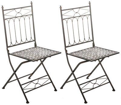 Set van 2 Klapstoelen Iseni bronzen,