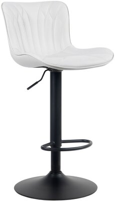 Barstoel Lunis Kunstleer, Wit