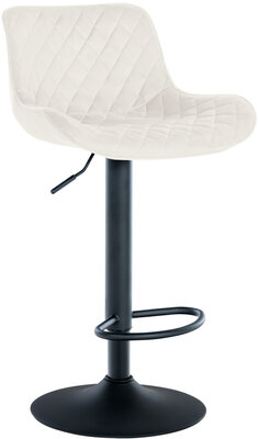 Barstoel Manosi Fluweel, Creme