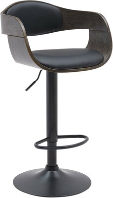 Barstoel Kongstin B Kunstleer, Grijs