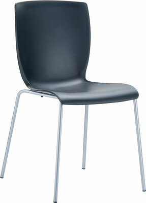 2-delige set stoelen Moi, Zwart