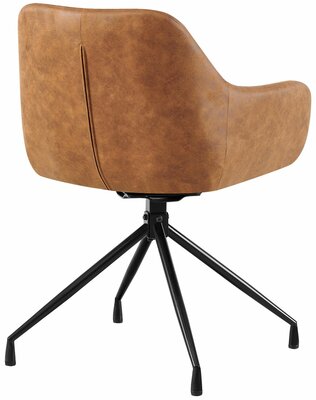 Set van 2 eetkamerstoelen Wilba Vintage, Bruin